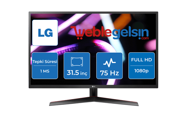 31.5 LG 32MP60G-B IPS FHD 1MS 75MHZ VGA HDMI DP 