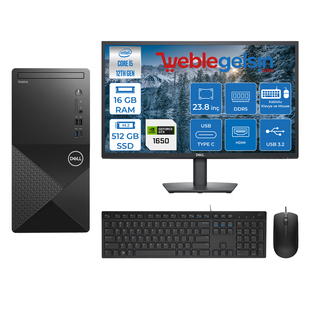 Dell Vostro 3030 MT Intel Core I5 12400 16GB DDR5 512GB SSD 23.8