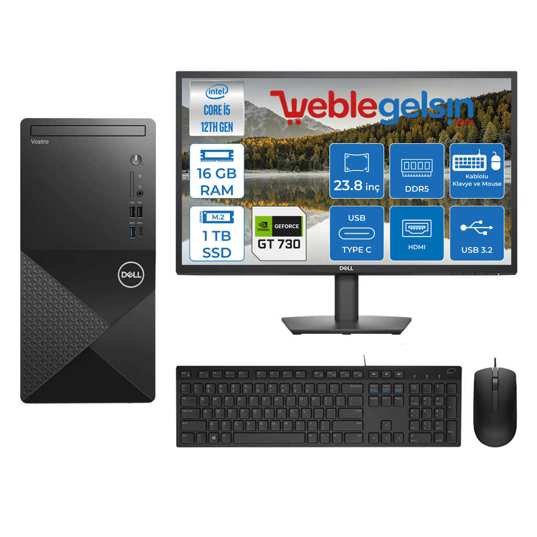 Dell Vostro 3030 MT Intel Core I5 12400 16GB DDR5 1TB SSD 23.8