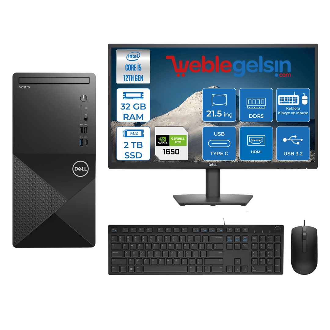 Dell Vostro 3030 MT Intel Core I5 12400 32GB DDR5 2TB SSD 21.5