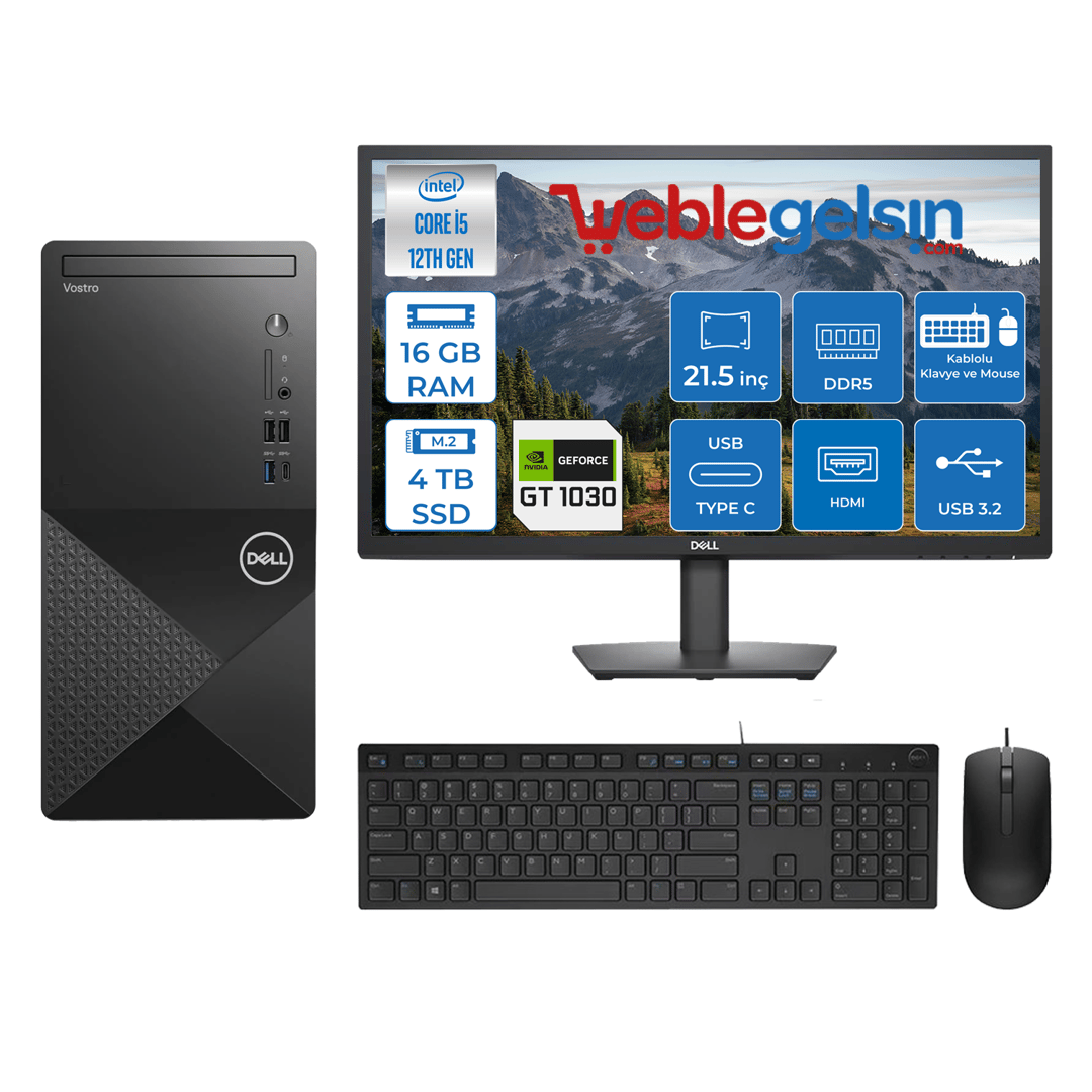Dell Vostro 3030 MT Intel Core I5 12400 16GB DDR5 4TB SSD 21.5