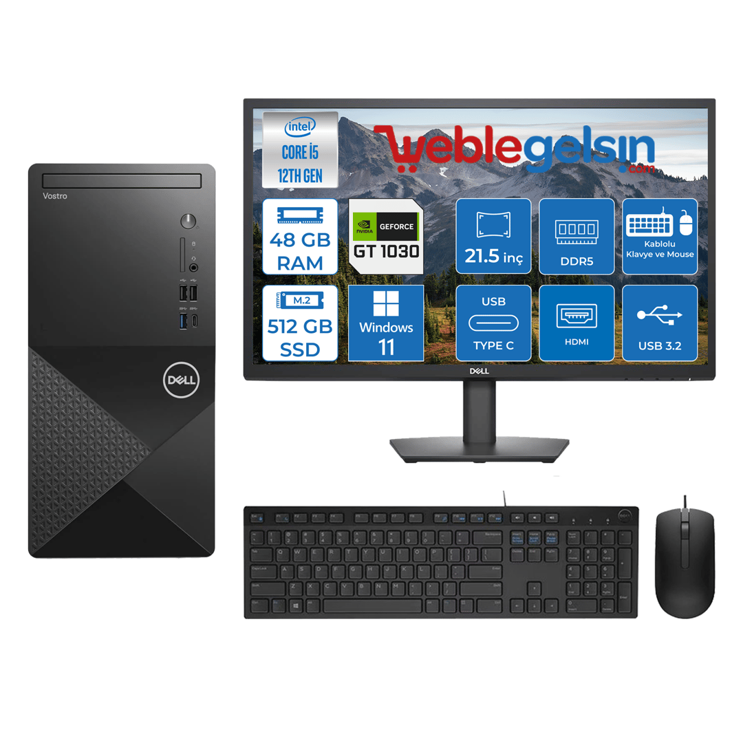 Dell Vostro 3030 MT Intel Core I5 12400 48GB DDR5 512GB SSD 21.5