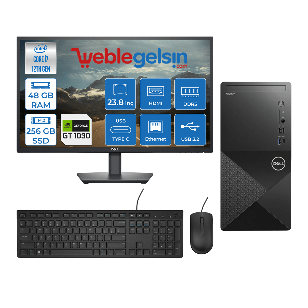 Dell Vostro 3030 mt Intel Core I7 12700 48GB DDR5 256GB SSD 23.8