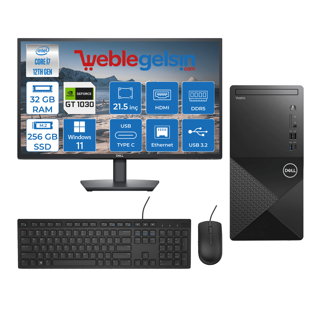 Dell Vostro 3030 mt Intel Core I7 12700 32GB DDR5 256GB SSD 21.5