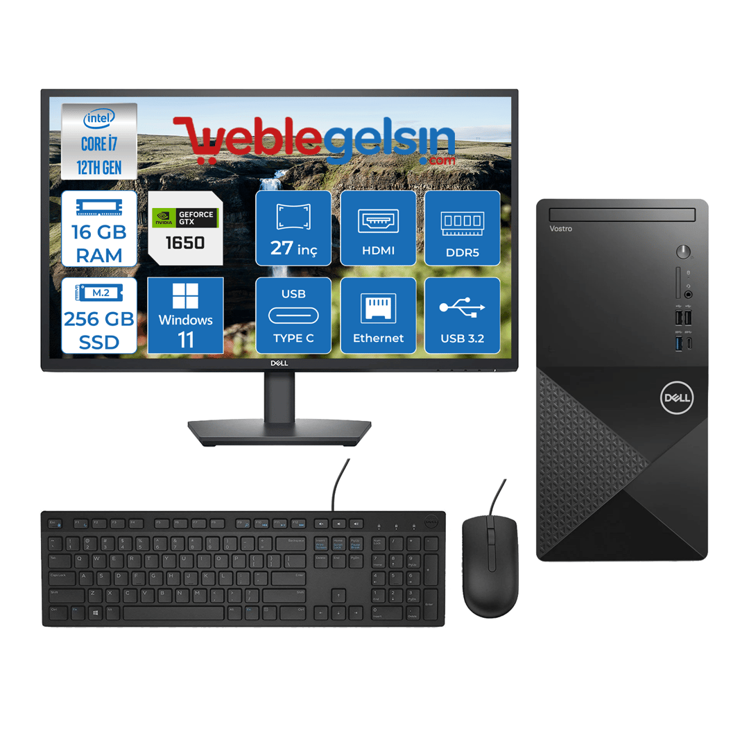 Dell Vostro 3030 mt Intel Core I7 12700 16GB DDR5 256GB SSD 27