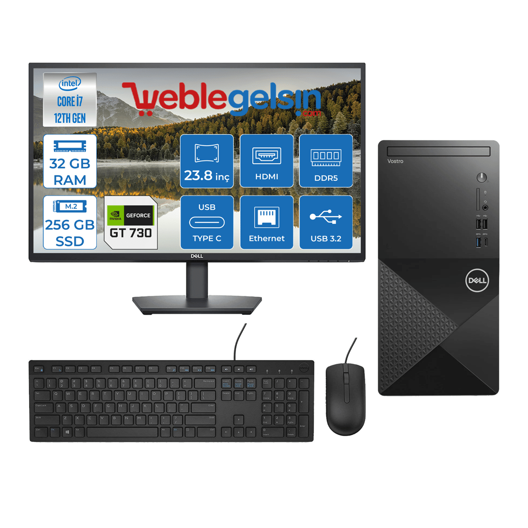 Dell Vostro 3030 mt Intel Core I7 12700 32GB DDR5 256GB SSD 23.8