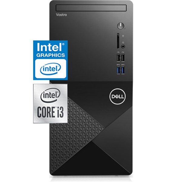Dell Vostro 3910MT Intel Core i3 12100 16 GB 1 Tb + 512 GB SSD Windows 10 Pro Masaüstü Bilgisayar N3563M2CVDT3910W14