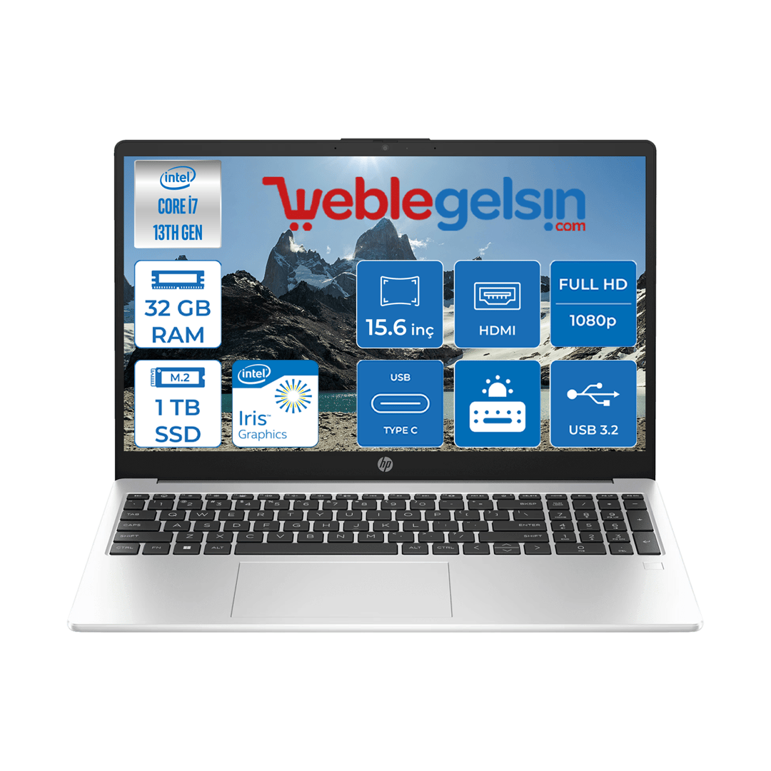 Hp 250 G10 Intel Core I7 1355U 32GB 1TB SSD Intel® Iris® Xᵉ Windows 11 Pro 15.6