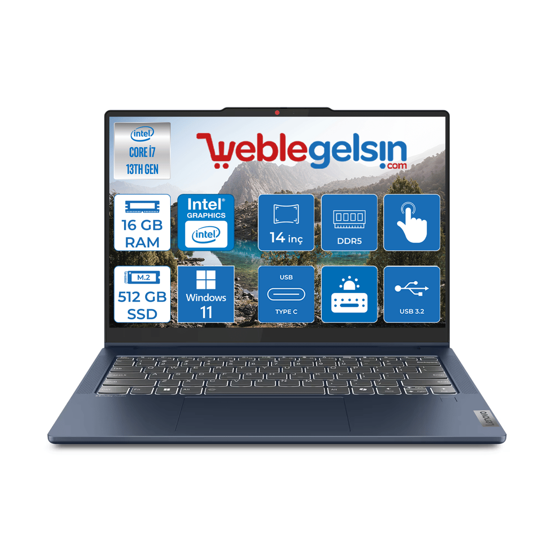 Ideapad Slim 5 Intel Core I7 13620H 16GB LpDDR5 512GB SSD WIN11HOME 14