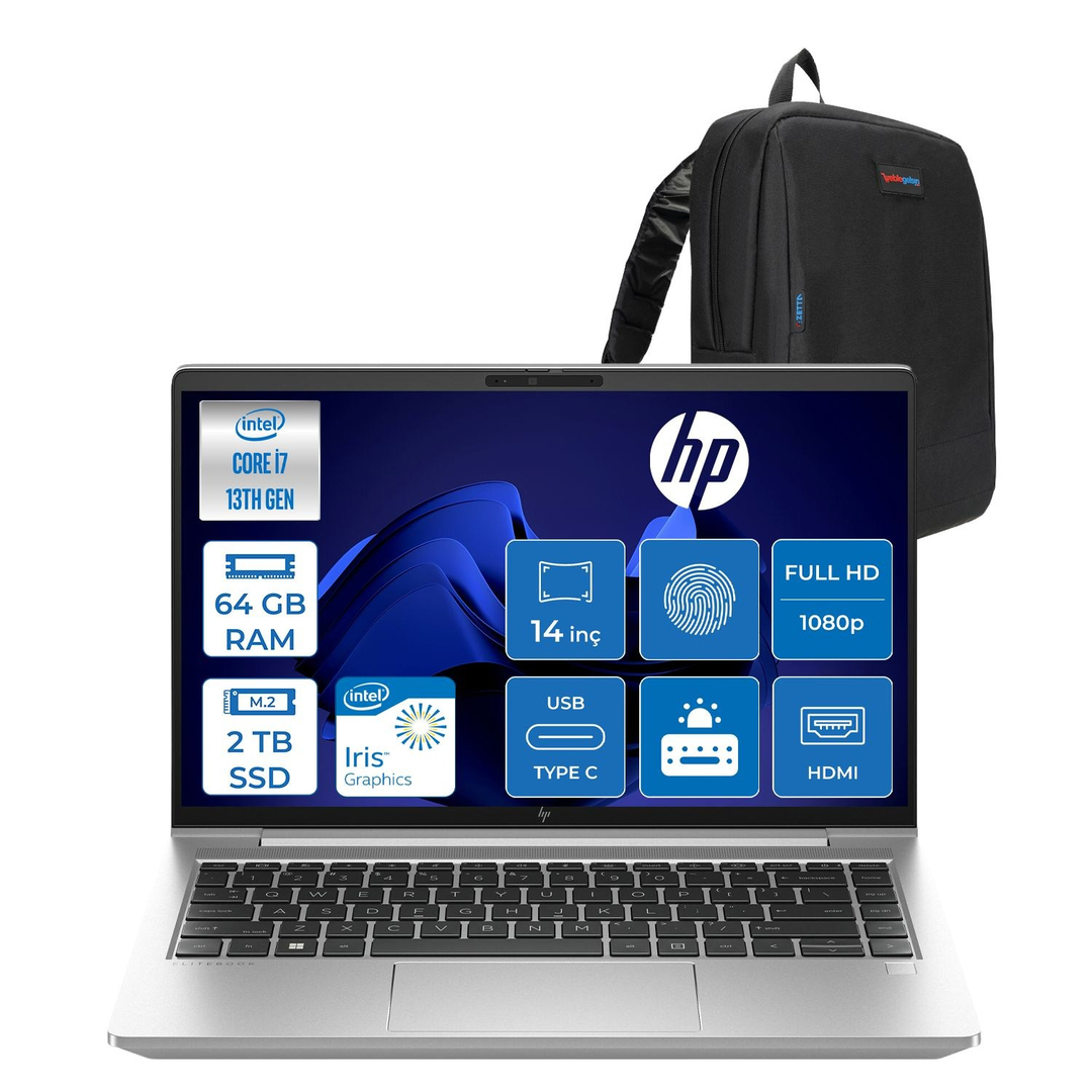 HPLaptopHp Elitebook 640 G10  Intel Core I7 1355U 64GB 2TB SSD 14
