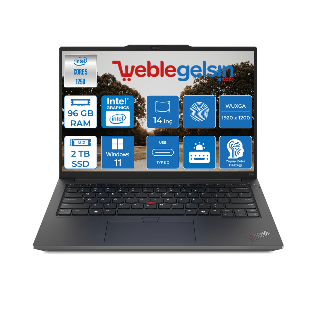 Lenovo Thinkpad E14 Gen6 Intel Core Ultra 5 125U 96GB 2TB SSD Intel® Aı Boost 14