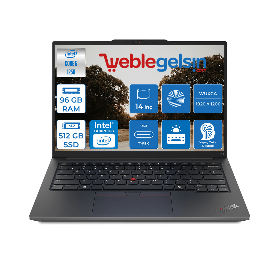 Lenovo Thinkpad E14 Gen6 Intel Core Ultra 5 125U 96GB 512GB SSD Intel® Aı Boost 14