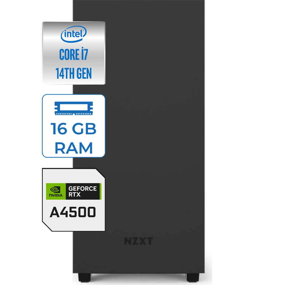 Zetta Airfly X6 Intel Core I7 14700K 16GB DDR5 1TB Nvme M.2 SSD 20GB RTXA4500 Windows 11 Pro Masaüstü Bilgisayar ZET866501650
