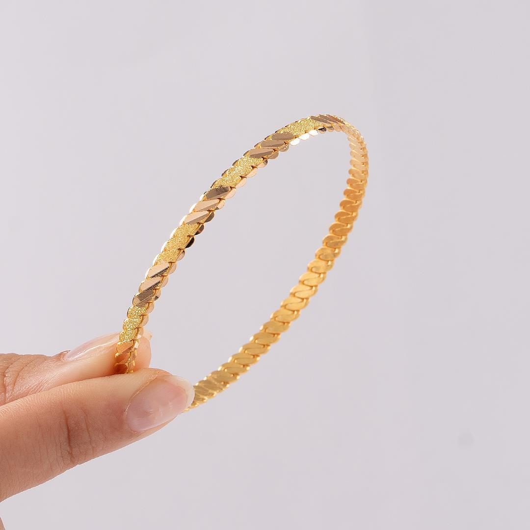 15 Gram Simli Üçlü Burma Bilezik 22 Ayar