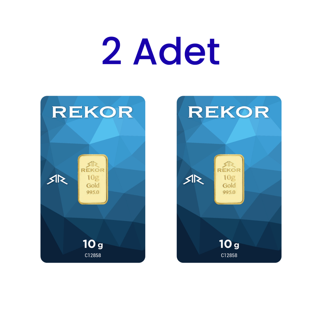 2 Adet 10 Gr 24 Ayar Gram Altın
