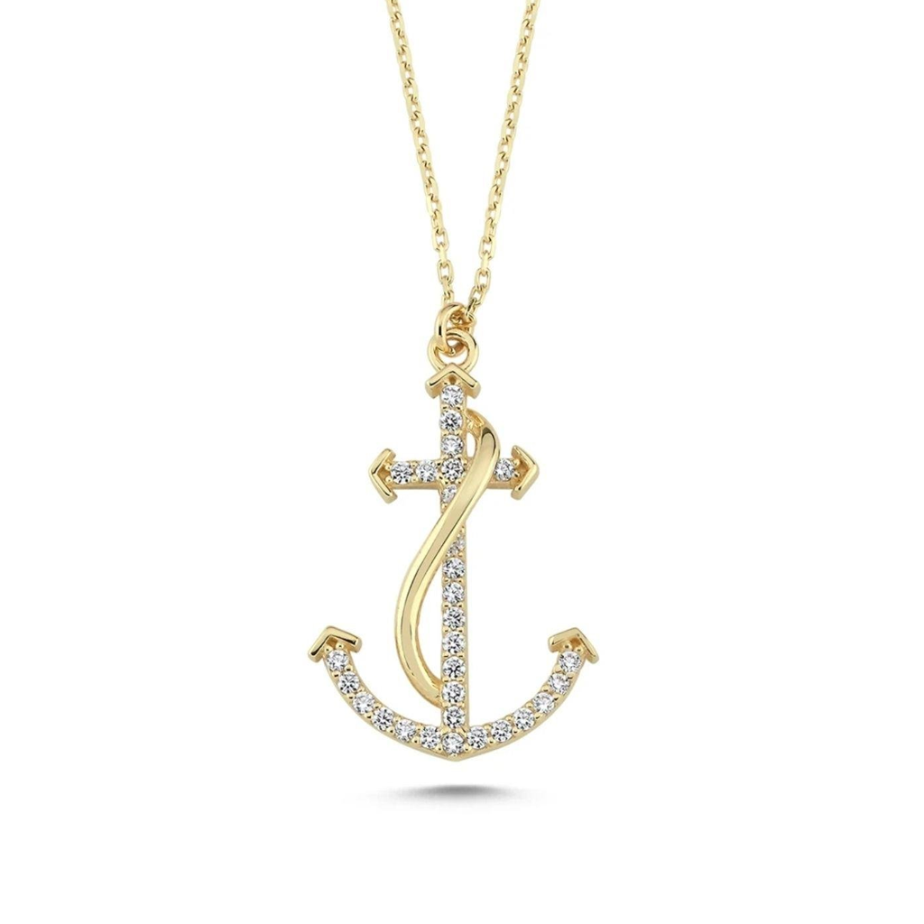 Altın Çapa Kolye