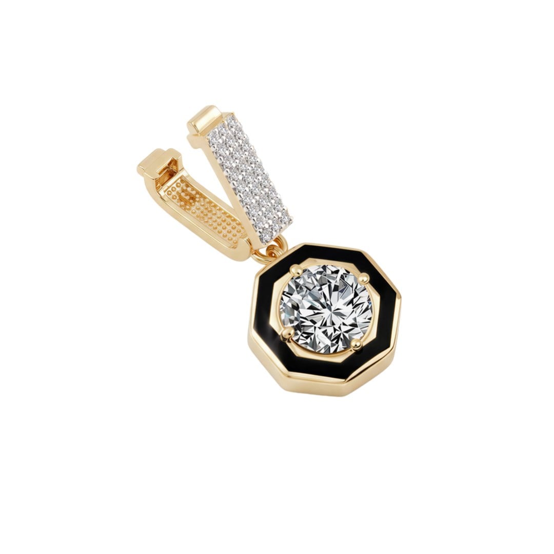 Ema 14 Ayar Altın Taşlı 9Mm Bileklik Charm