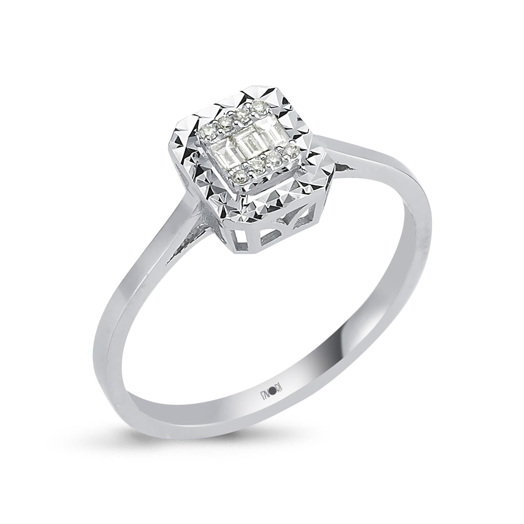 PIRLANTA BAGET YÜZÜK 0.08 CT