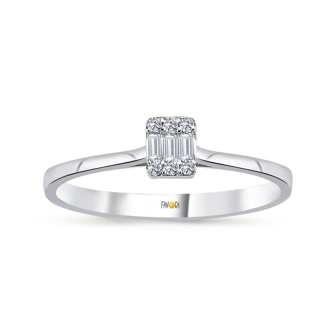 PIRLANTA BAGET YÜZÜK 0.08 CT