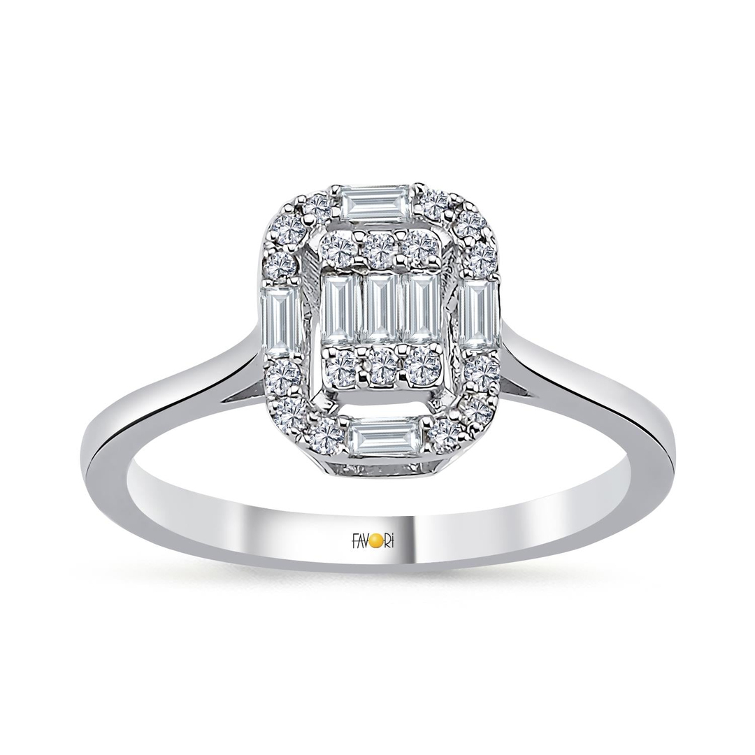 PIRLANTA BAGET YÜZÜK 0.29 CT