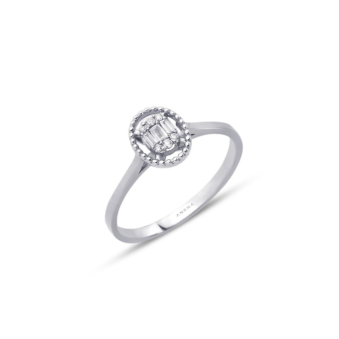 PIRLANTA BAGET YÜZÜK 0,04 CT