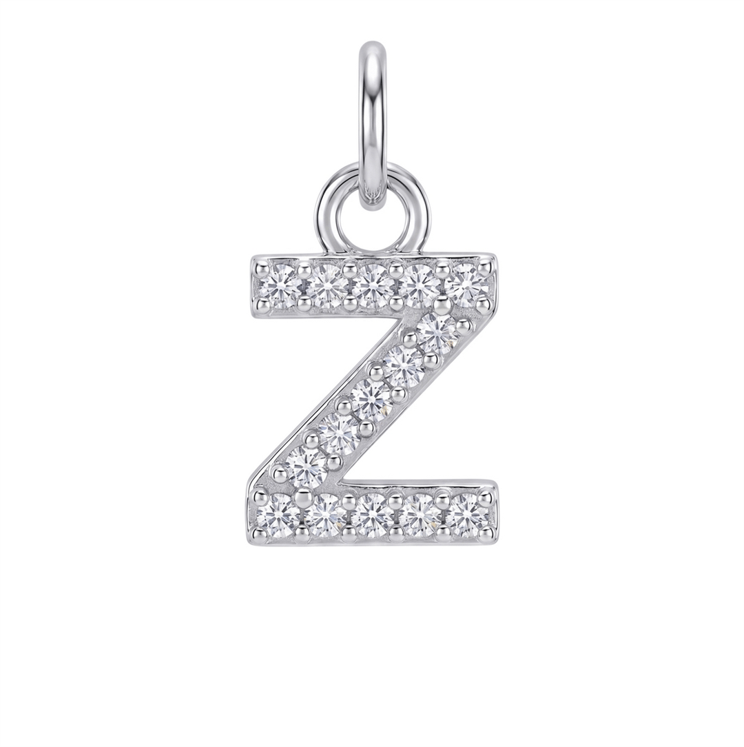 Letter Z Charm - Silver