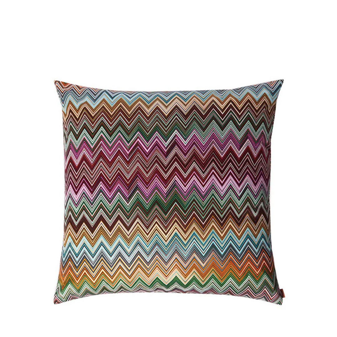 Jarris 159 Turuncu Çok Renkli Zigzag Desenli Dekoratif Yastık 50 x 50 cm