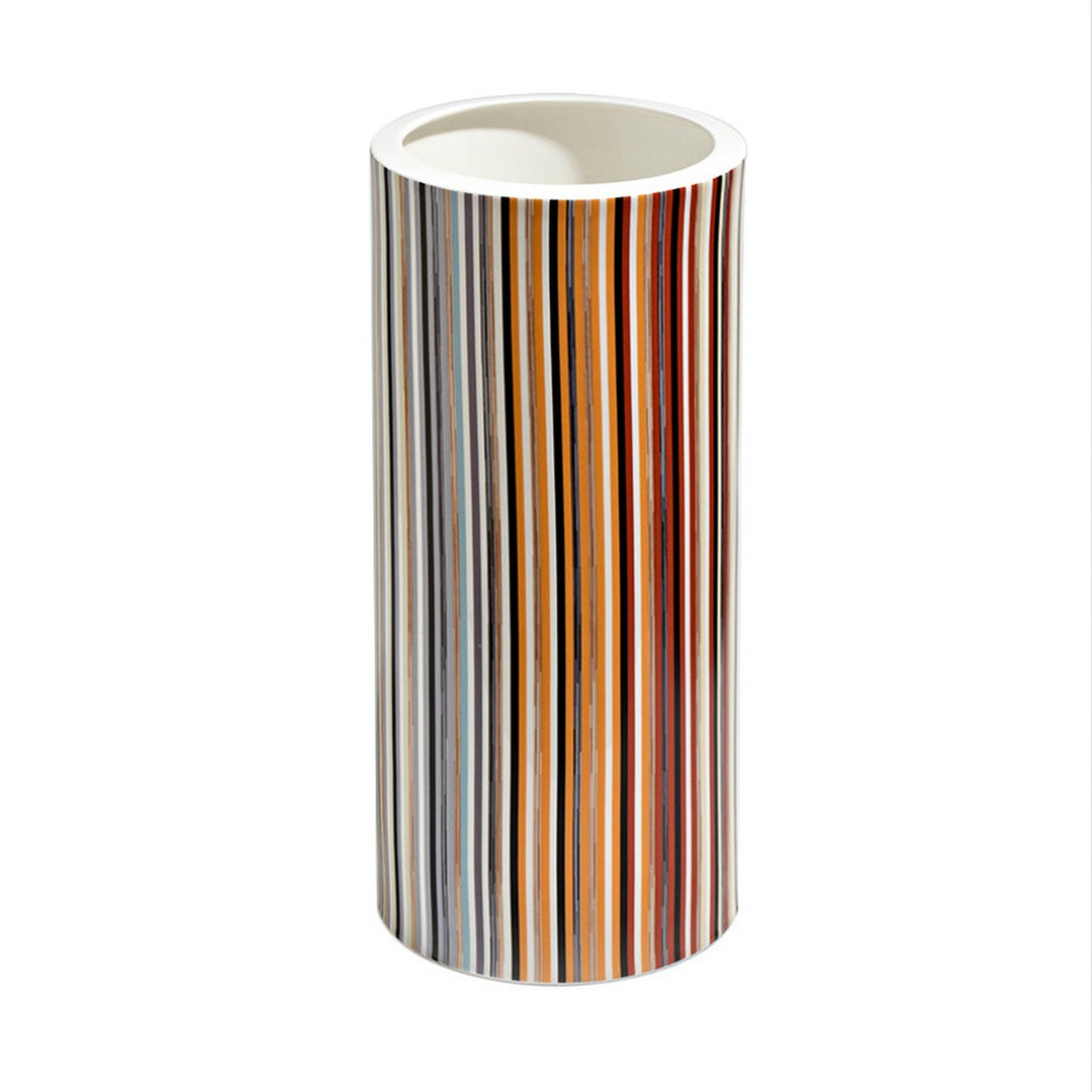 Stripes Jenkins 148 Kahve Bej Vazo 36 cm