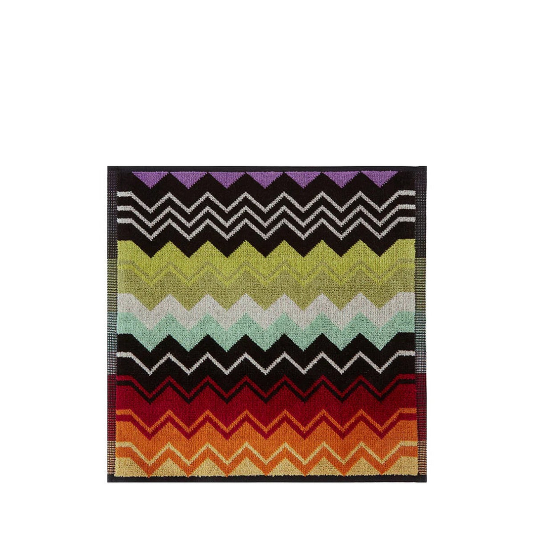 Giacomo T59 Orange Multicolor Zigzag Patterned Hand Towel