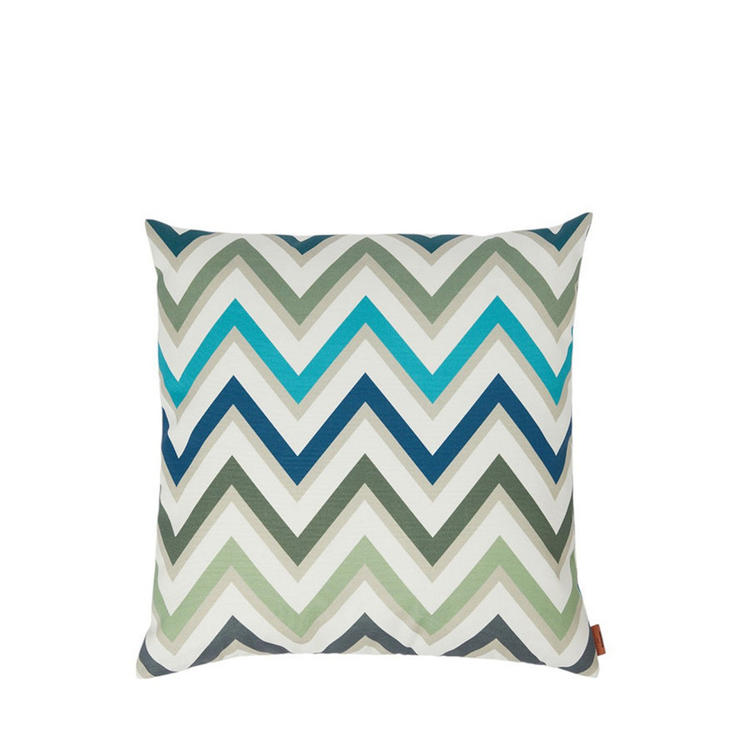 Watamu Outdoor 161 - Açık Yeşil Çok Renkli Dış Mekan Dekoratif Yastık 45 x 45 cm