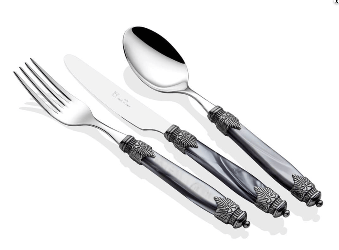 Rivadossi Arianna Gri 75 Parça Çatal Bıçak Takımı