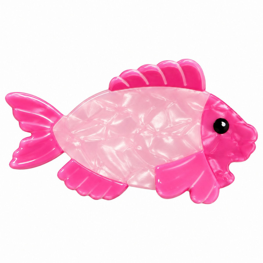 Pinky Fish Akrilik Kıskaçlı Toka