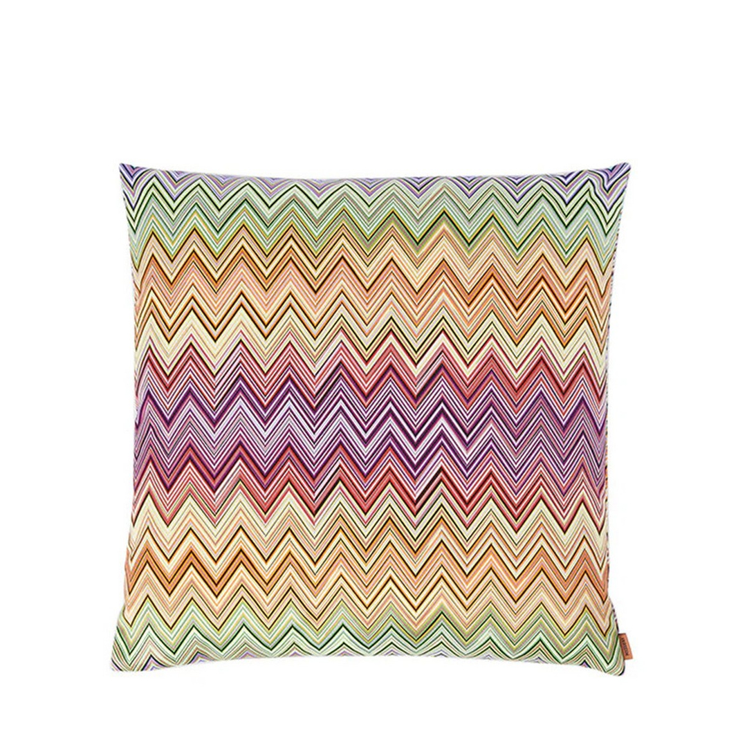 Jarris 156 Kırmızı Çok Renkli Zigzag Desenli Dekoratif Yastık 50 x 50 cm