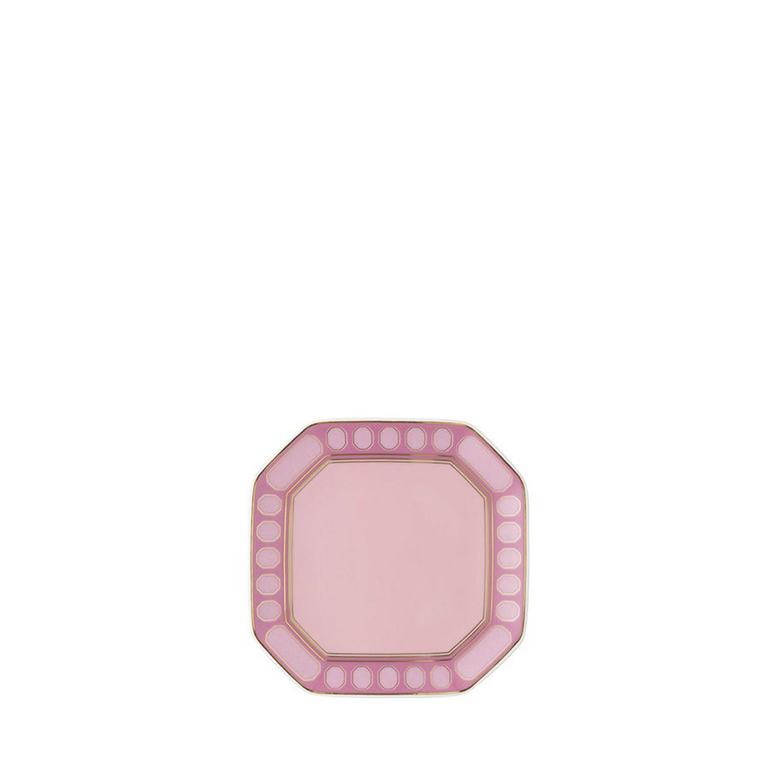 Signum Rose Pembe Porselen Dekoratif Tabak 11x11 cm