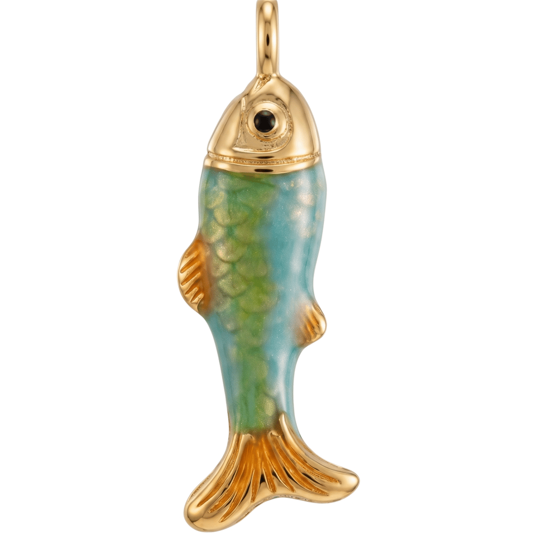 Olive Fin Charm