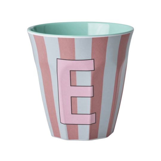 Melamine Striped Tumbler Pink - E