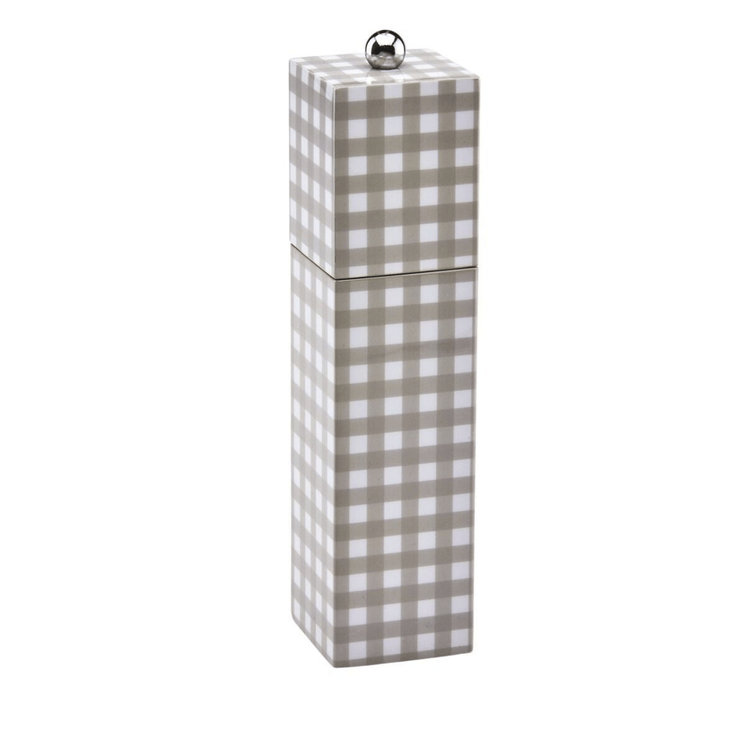 Gingham Cappucino Tuz ve Karabiber Değirmeni