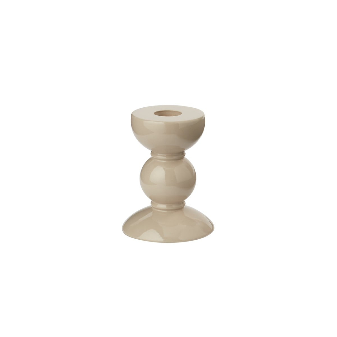 Bobbin Cappuccino Dekoratif Şamdan 10 Cm