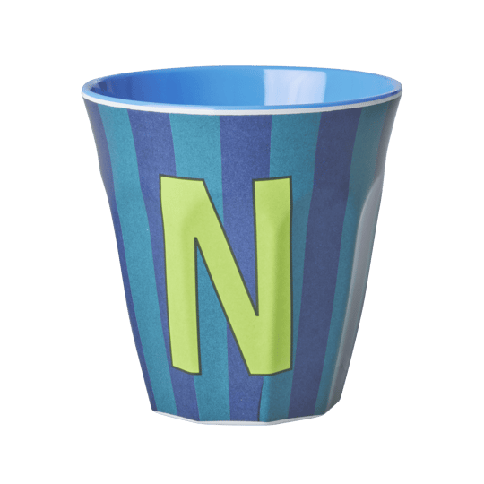 Melamine Striped Tumbler Blue-N
