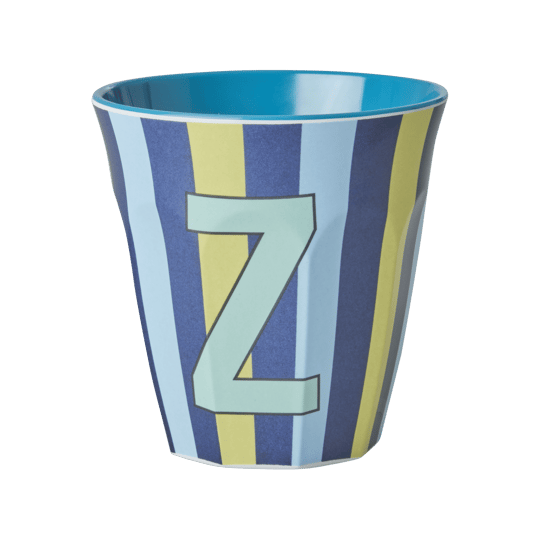 Melamine Striped Tumbler Blue-Z