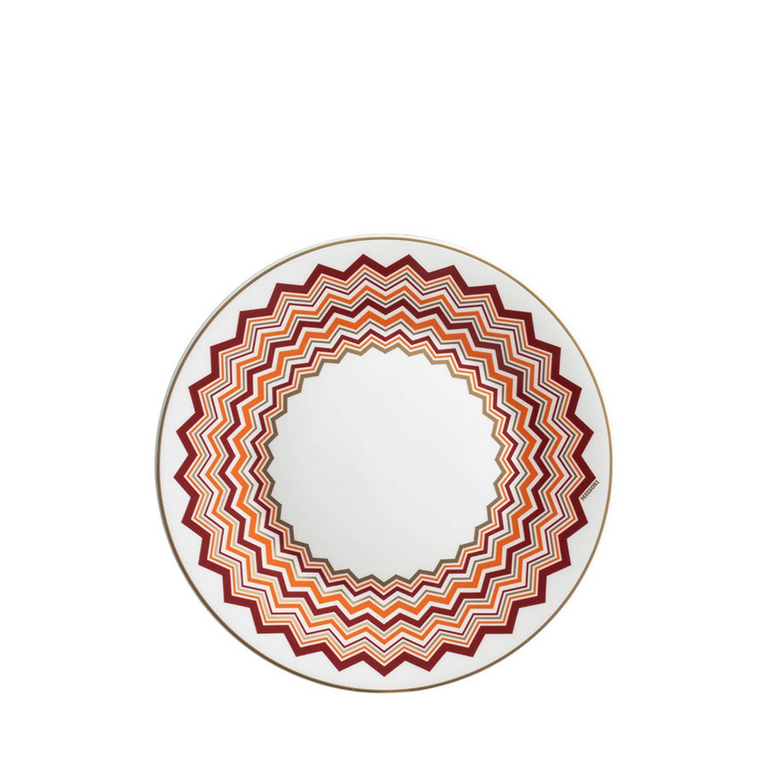 Iconic Turuncu Bordo Pasta Tabağı 21,5 cm