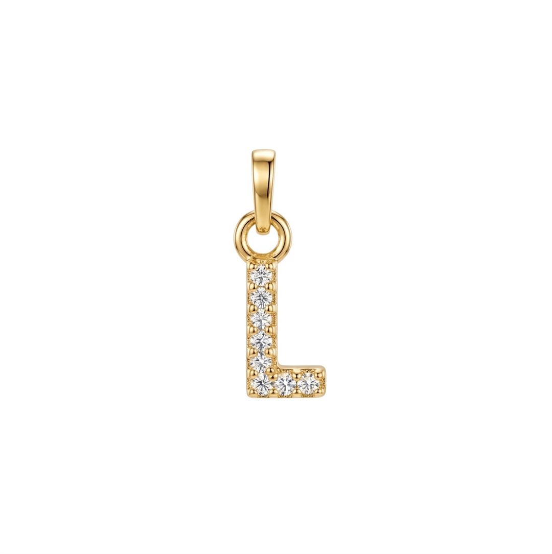 Letter L Charm - Gold