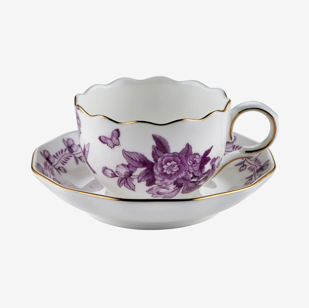 Chiara Alessi Primavera Violet Porselen Kahve Fincan Seti 120 Ml