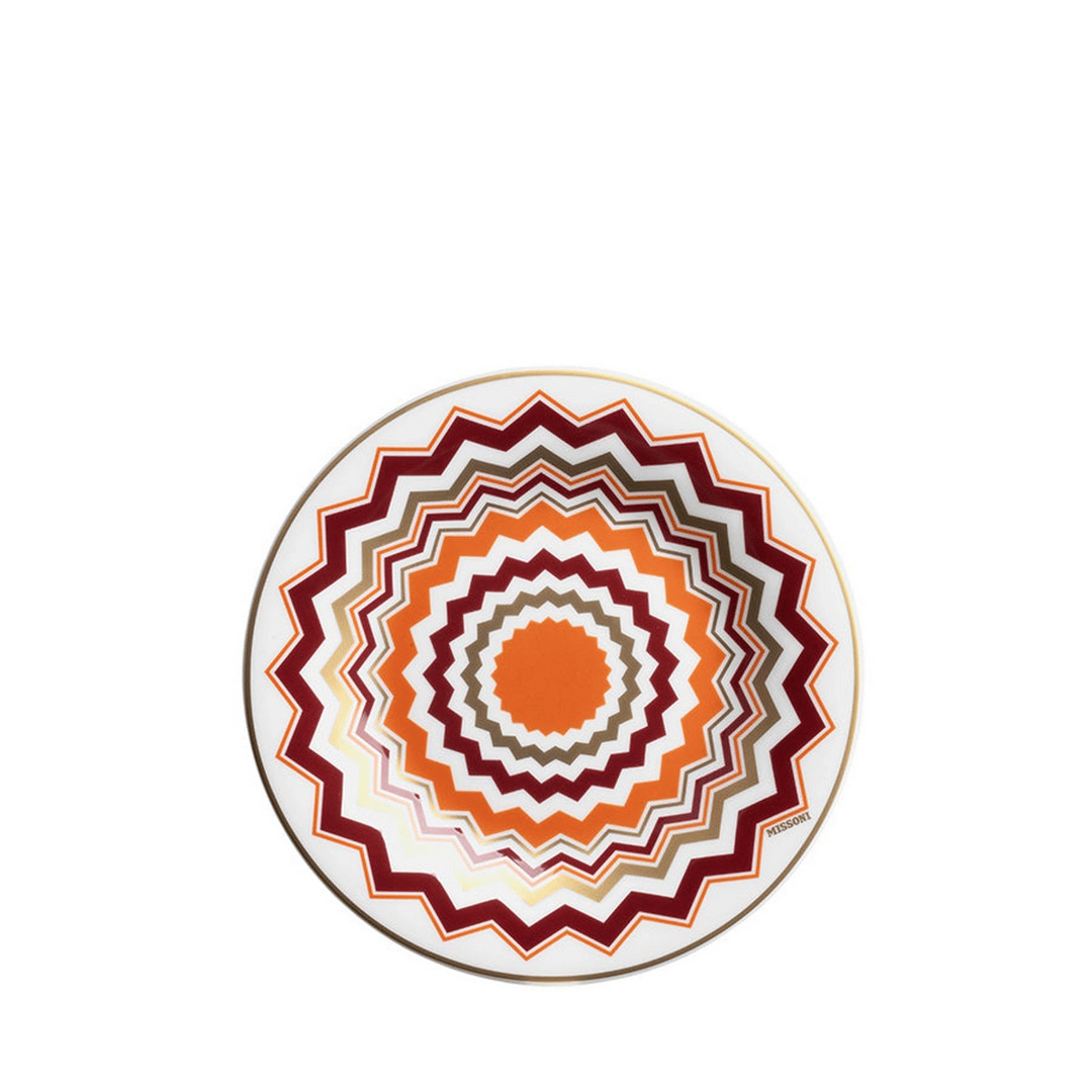 Iconic Turuncu Bordo Porselen Ekmek Tabağı 17 cm