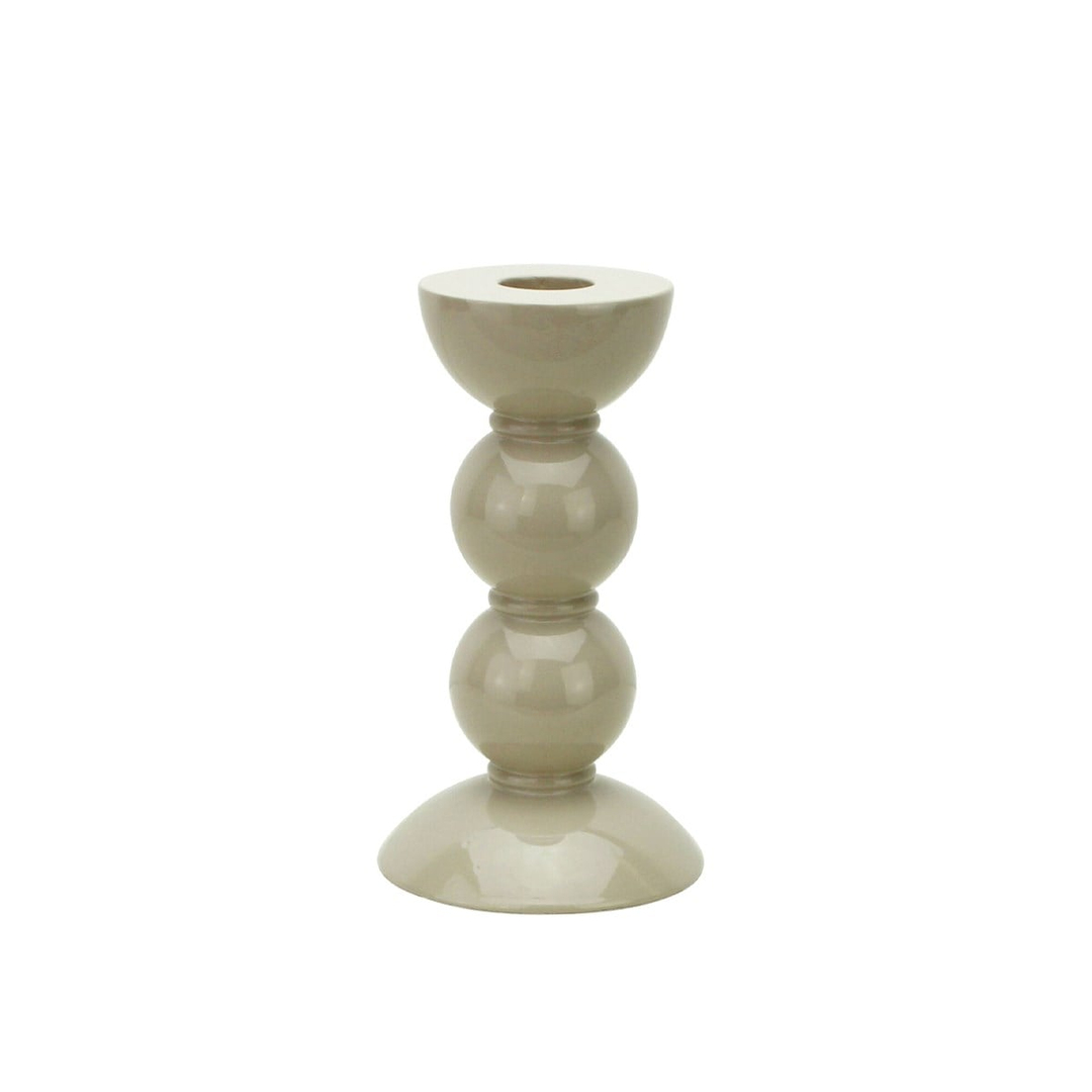 Bobbin Cappuccino Dekoratif Şamdan 14 Cm
