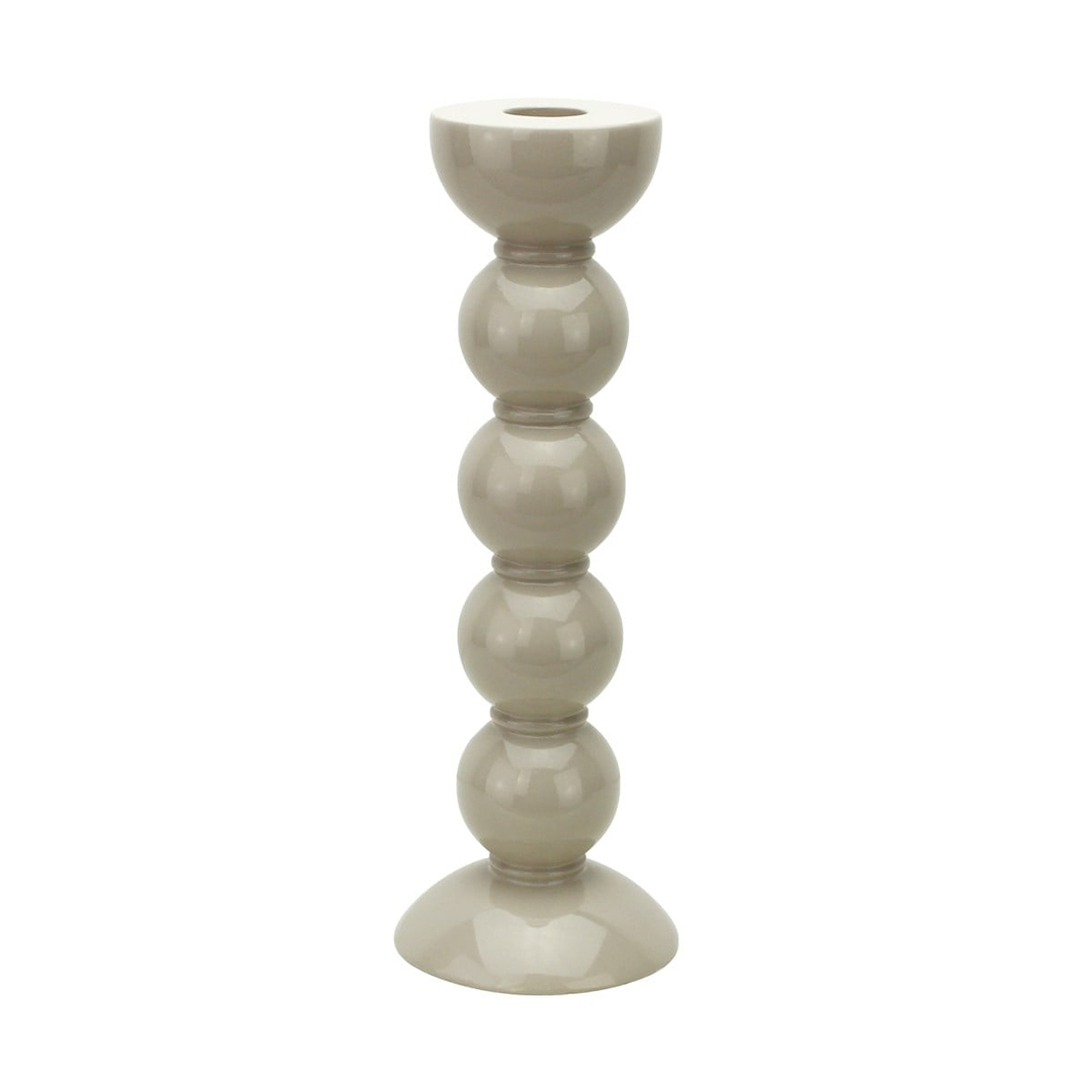 Bobbin Cappuccino Dekoratif Şamdan 24 Cm