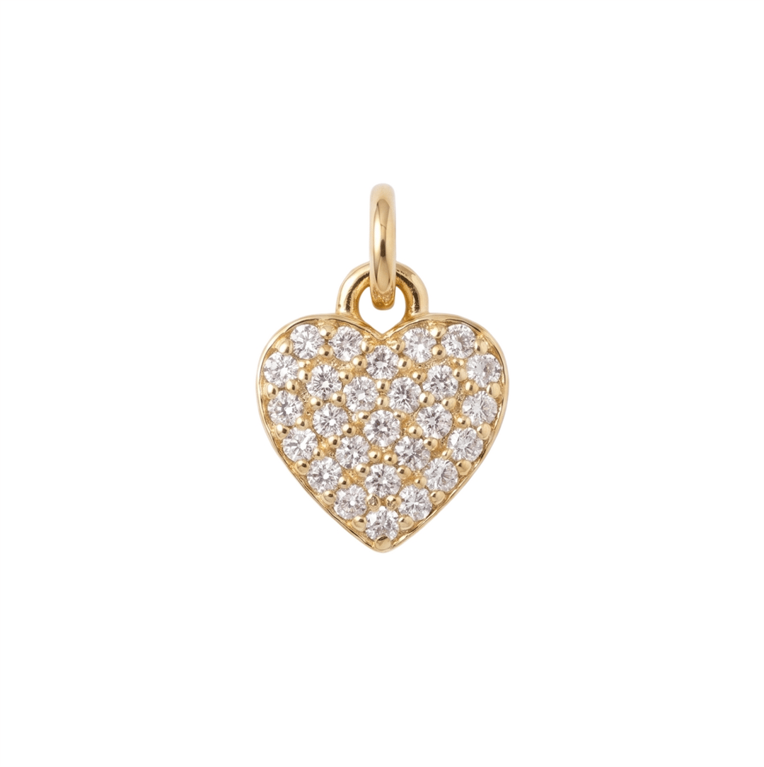 Mini Heart Charm - Gold