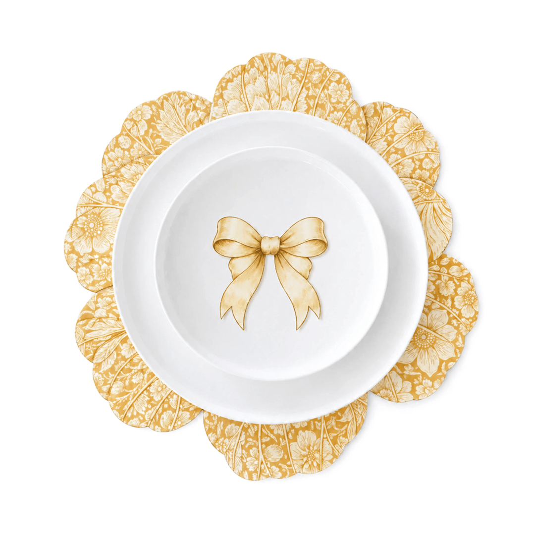 Dahlia Yellow Placemat Set of 6