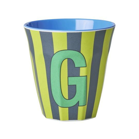 Melamine Striped Tumbler Green - G