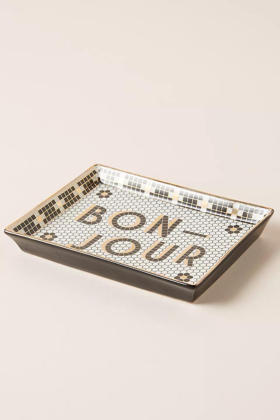 Anthropologie Bonjour Mini Tray